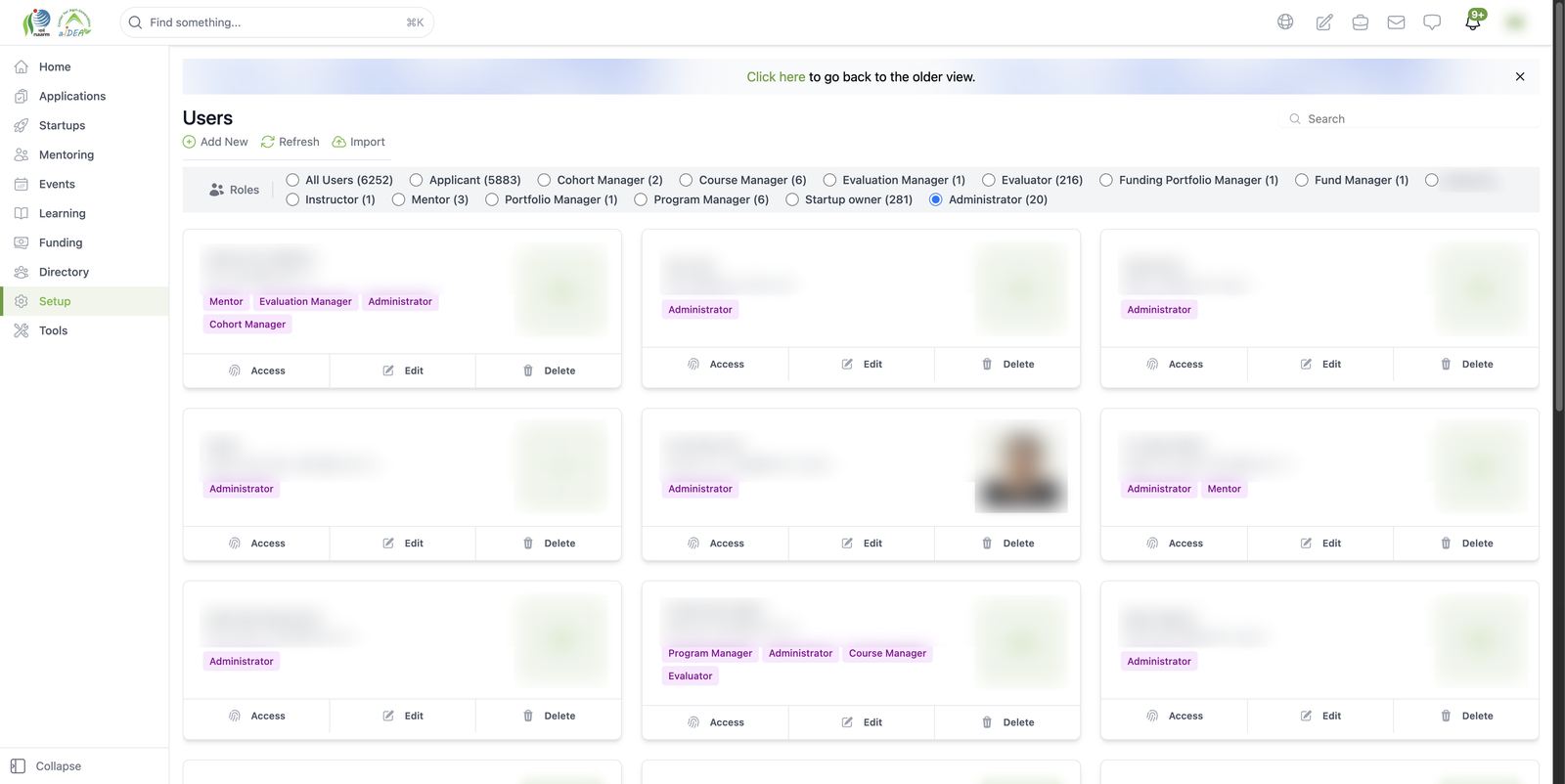 Users and roles