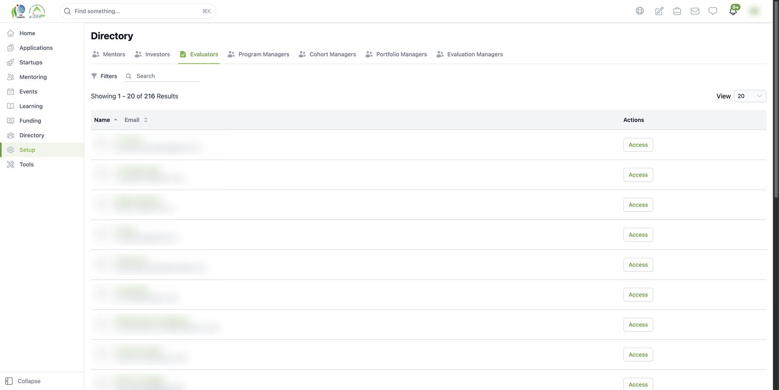 Directory profiles: Evaluators