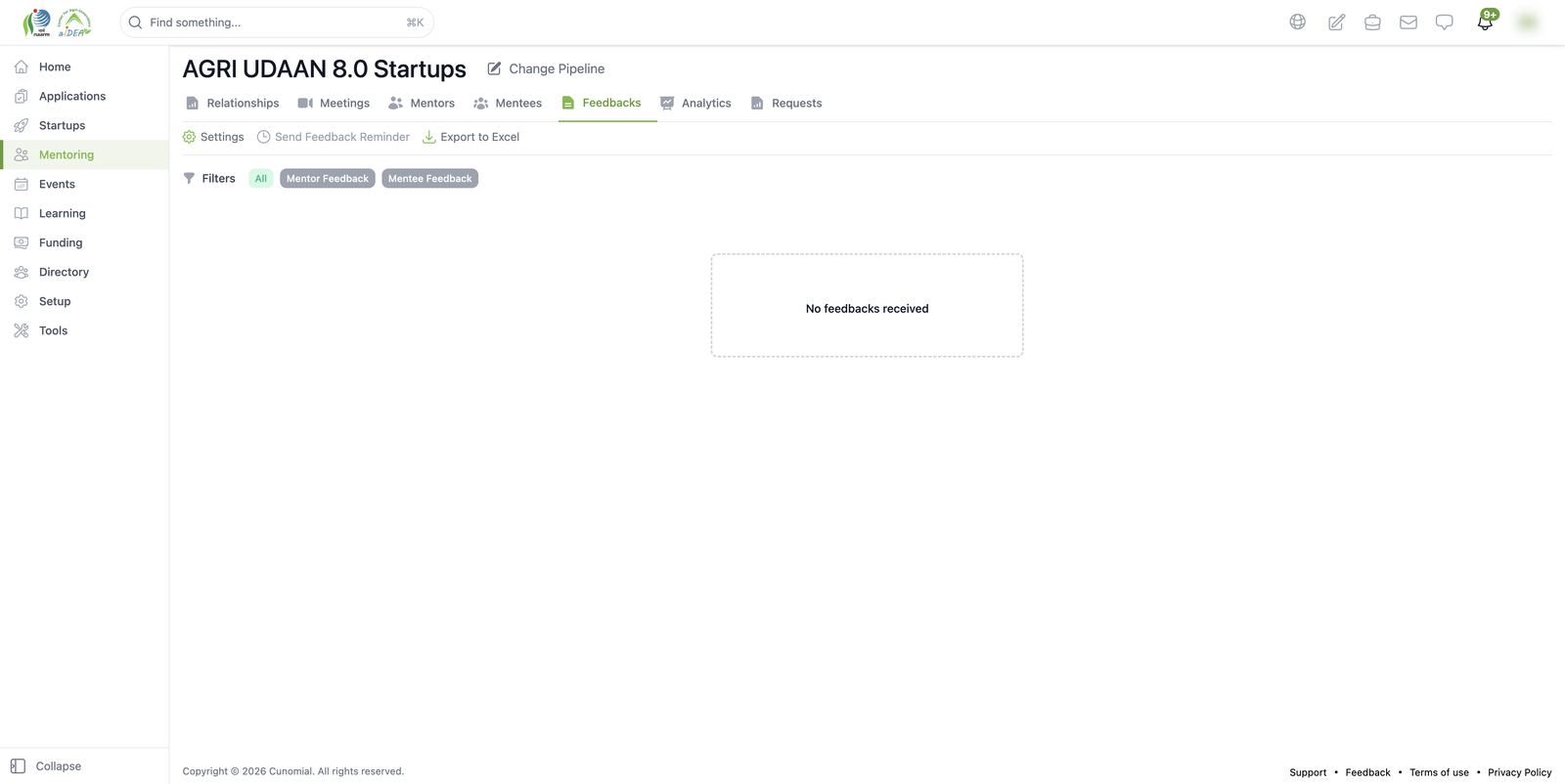 Mentoring > Feedbacks