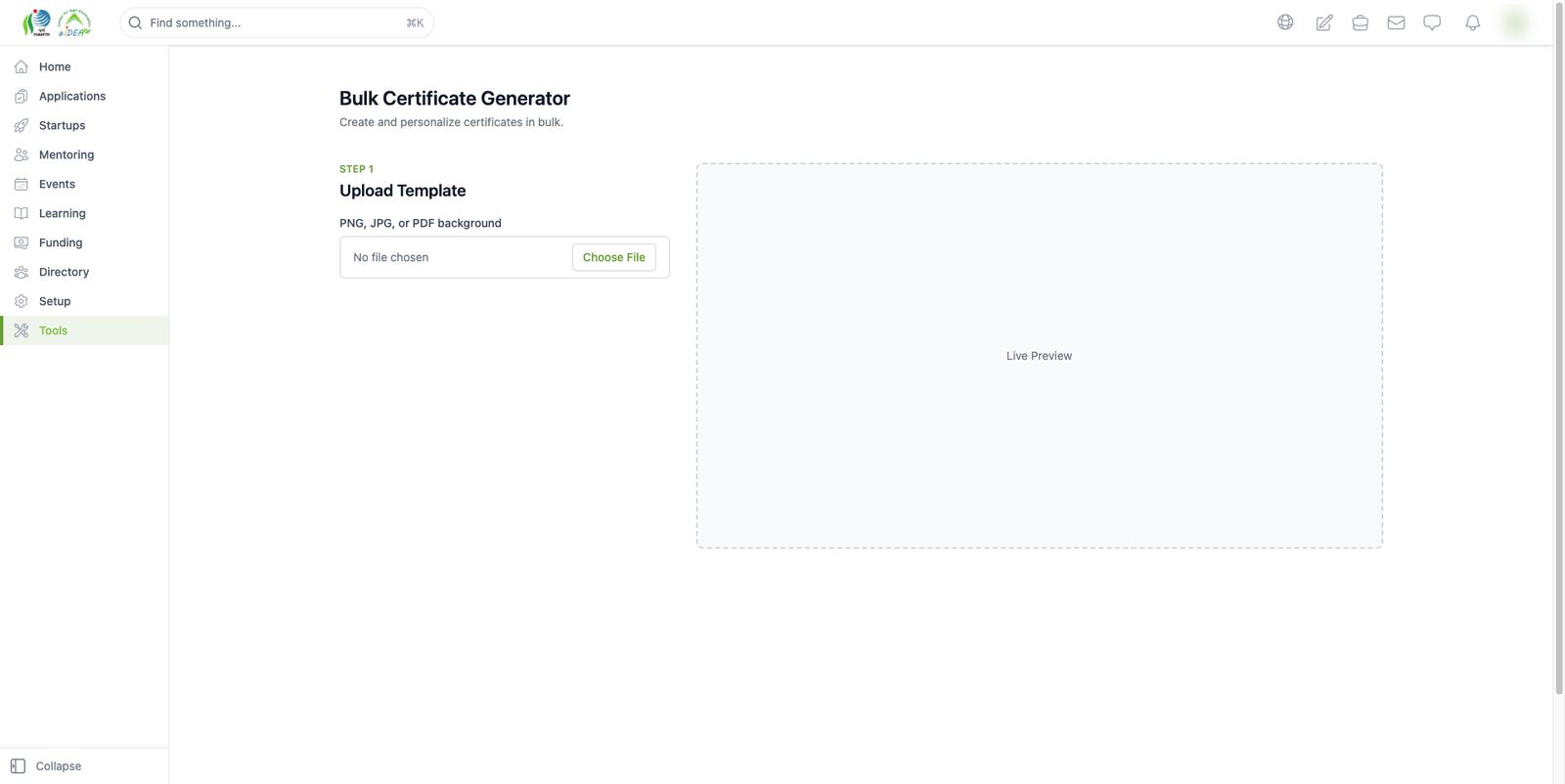 Bulk certificate generator