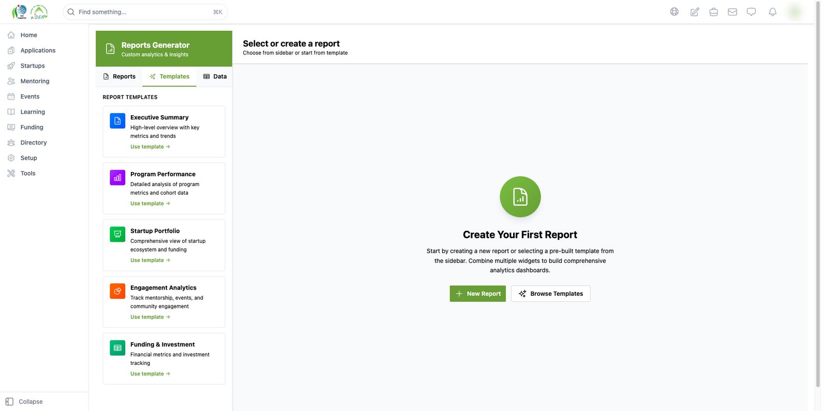 Reports generator (custom analytics)