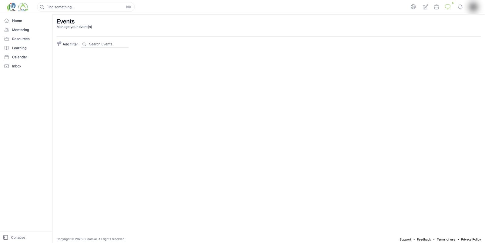 Events (reachable by URL only)